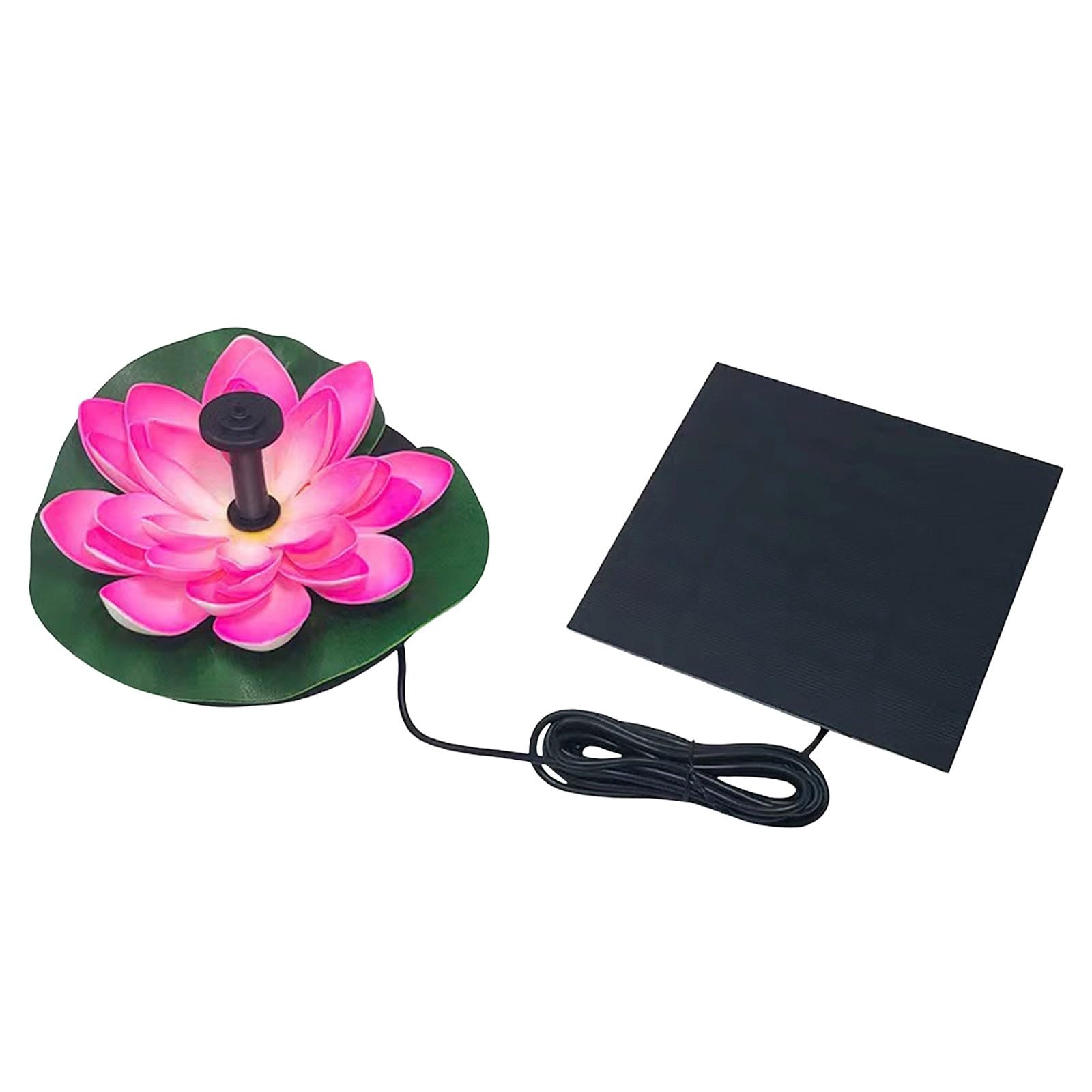 Generisch Solar Powered Garden Pond System with Bird Bath Water Dispenser for Patio Balcony Outdoor Use - Decorative Solar Water Feature as Floating Fountain Pump for Bird Bath in the Garden (12 cm)