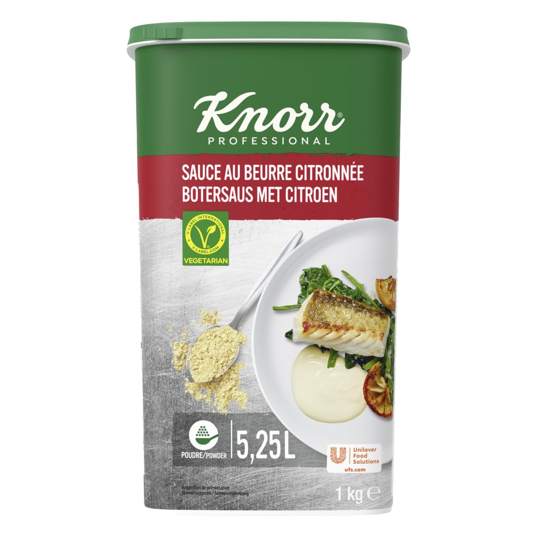 Knorr Professional Knorr Sauce au Beurre Citronnée déshydratée 1kg jusqu'à 5,25L