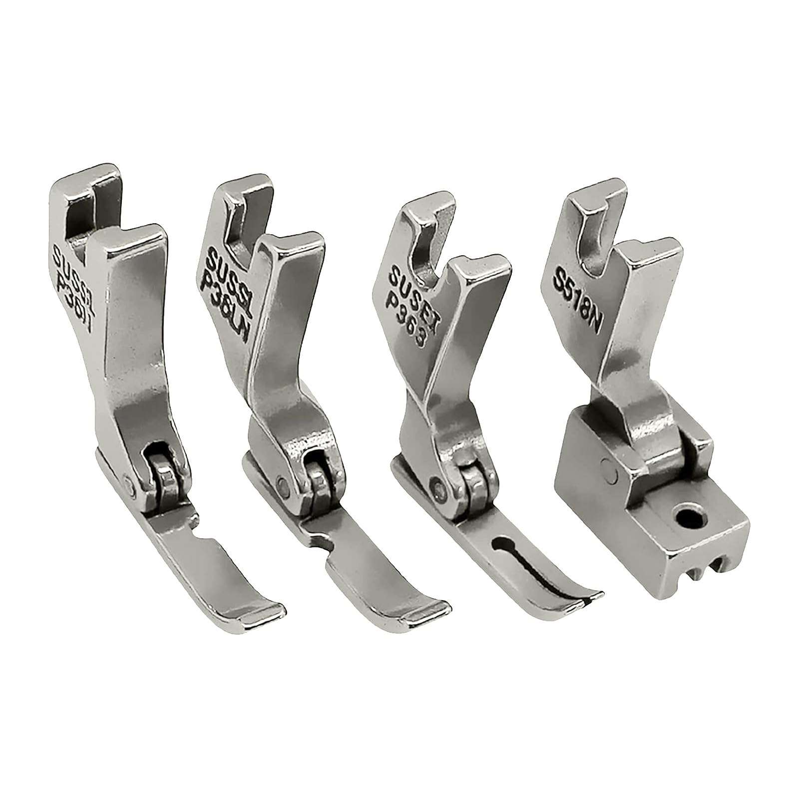 XuQiZZpp 4PCS Metal Presser Foot Stitching Presser Foot for Various Industrial Sewing Machine for Efficient and Accurate Sewing