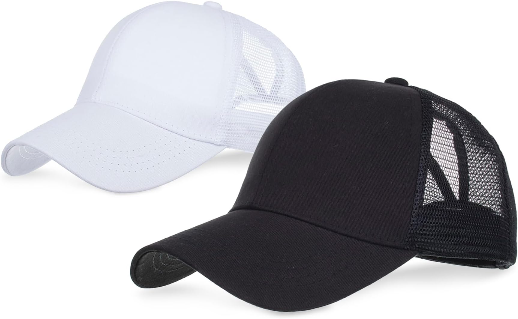 KfnireBaseball Cap for Women, Criss Cross Ladies Ponytail Cap, Breathable Mesh Sports Cap, Quick Dry Running Hat Adjustable Sun Hat for Outdoor