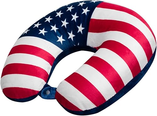 Miniatura 2 de World's Best Almohada de microfibra suave para el cuello, bandera de Estados Unidos