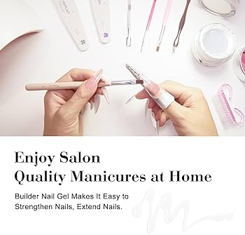Amazon.com : VENALISA Builder Nail Gel, 50ml Clear Hard Gel for