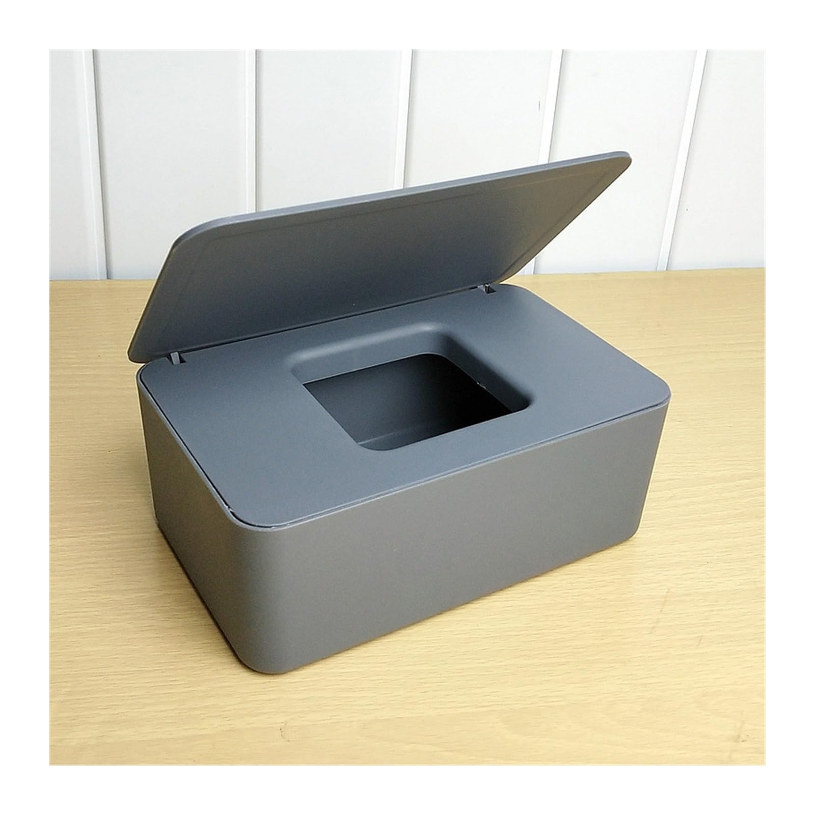 Tissue Case 1pc Household Plastic Dustproof Cover Tissue Box Desktop Home Office Decoration Wet Tissue Dispenser(Dark grey)