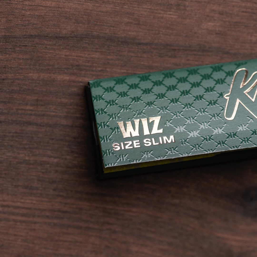 Wiz Size Rolling Papers - Extra Long Perfect Burn Smoking Papers (30 Pack Bundle) 960 Natural Slow Burning Slim Rolling Papers from Wiz - 32 Unbleached Leaves Per Pack