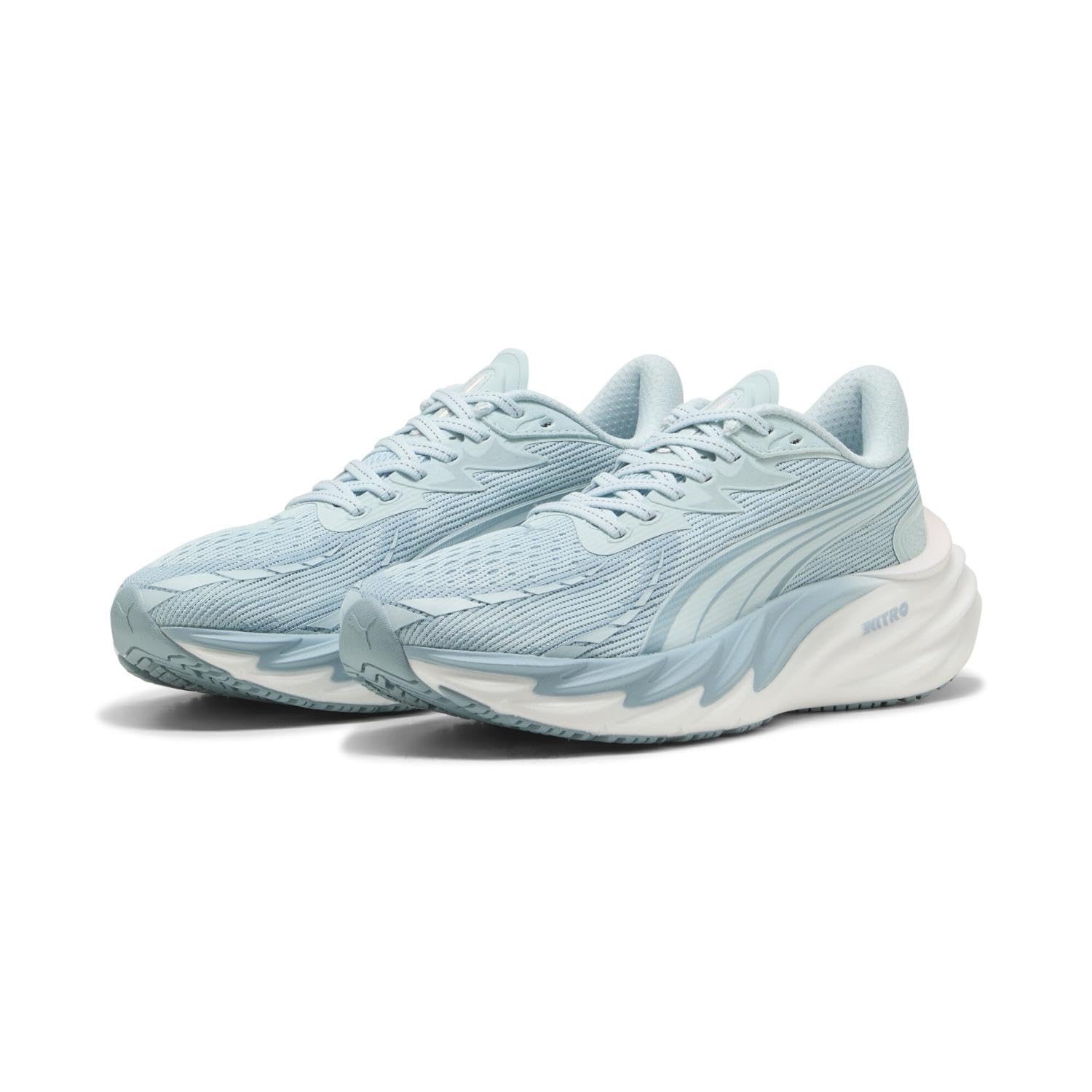 PUMA Velocity Nitro 4 Zapatillas para Correr Zapatilla Neutral Mujeres Sea Glass-Gold Moon