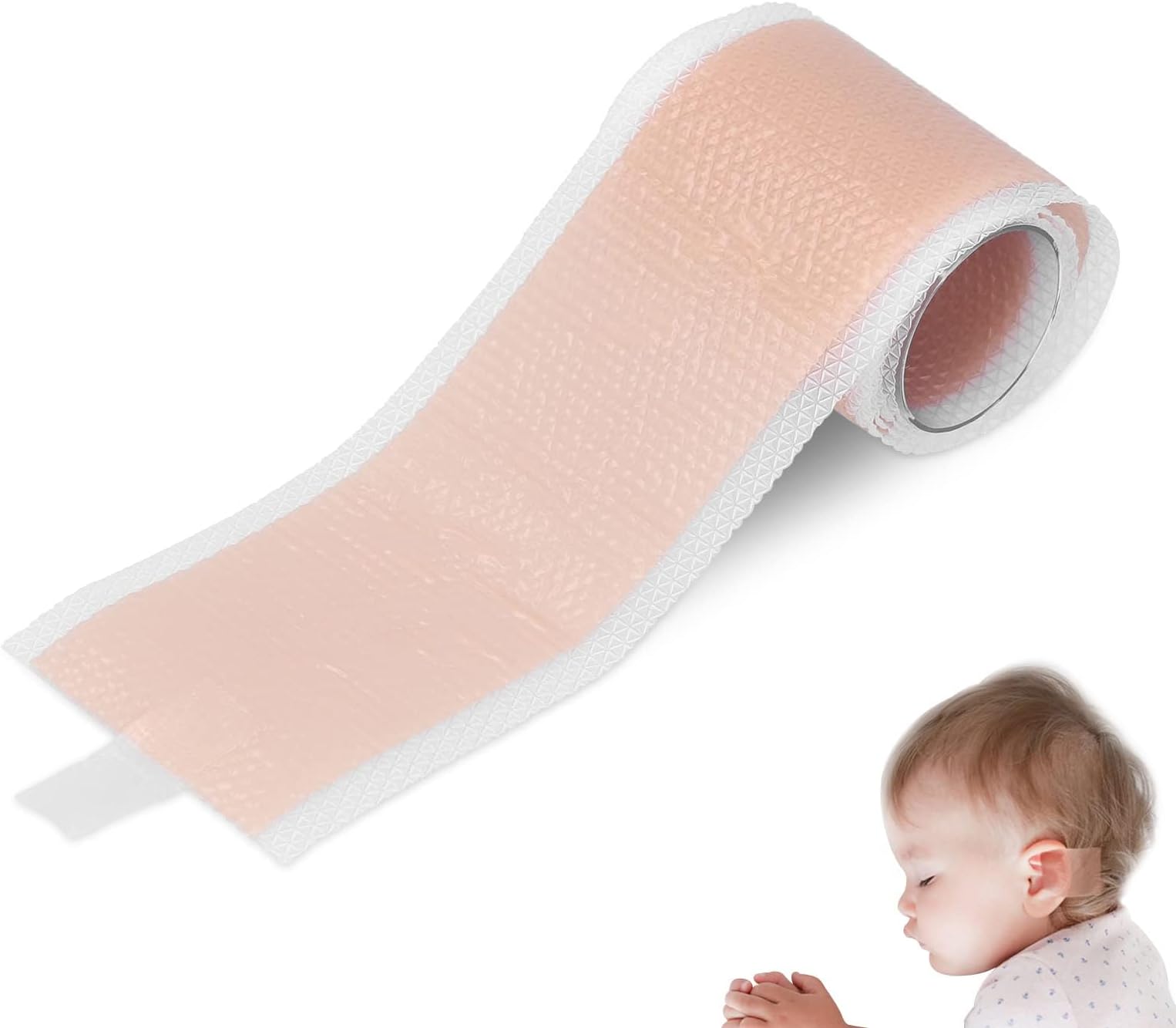 Baby Auricle Valgus Correction Patch, Silicone Infant Auricle Correction Patch, Baby Ear Aesthetic Correctors Kids Protruding Ear Patch Stickers 4cm x 50cm