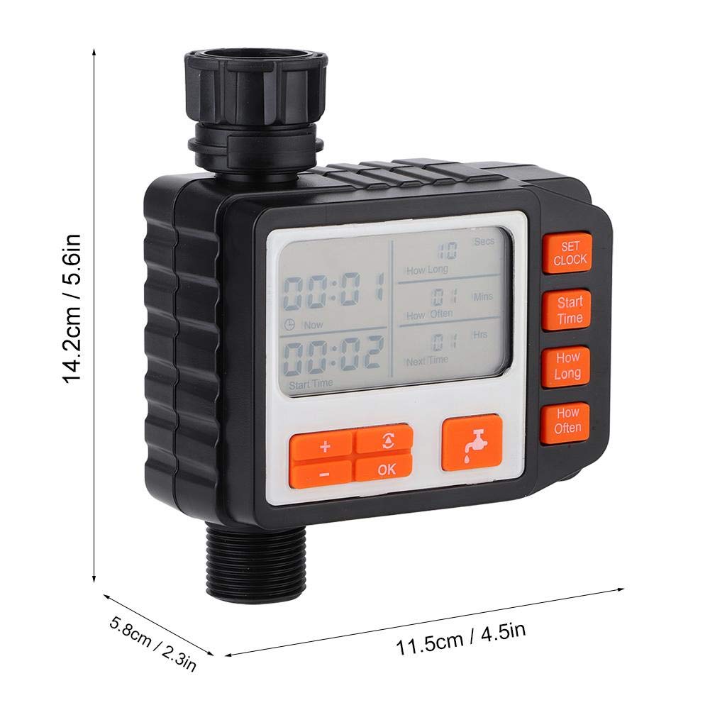 Temporizador de riego, Pantalla LCD Temporizador de riego Controlador de riego automático para jardinería doméstica, producción agrícola, jardinería y producción hortícola