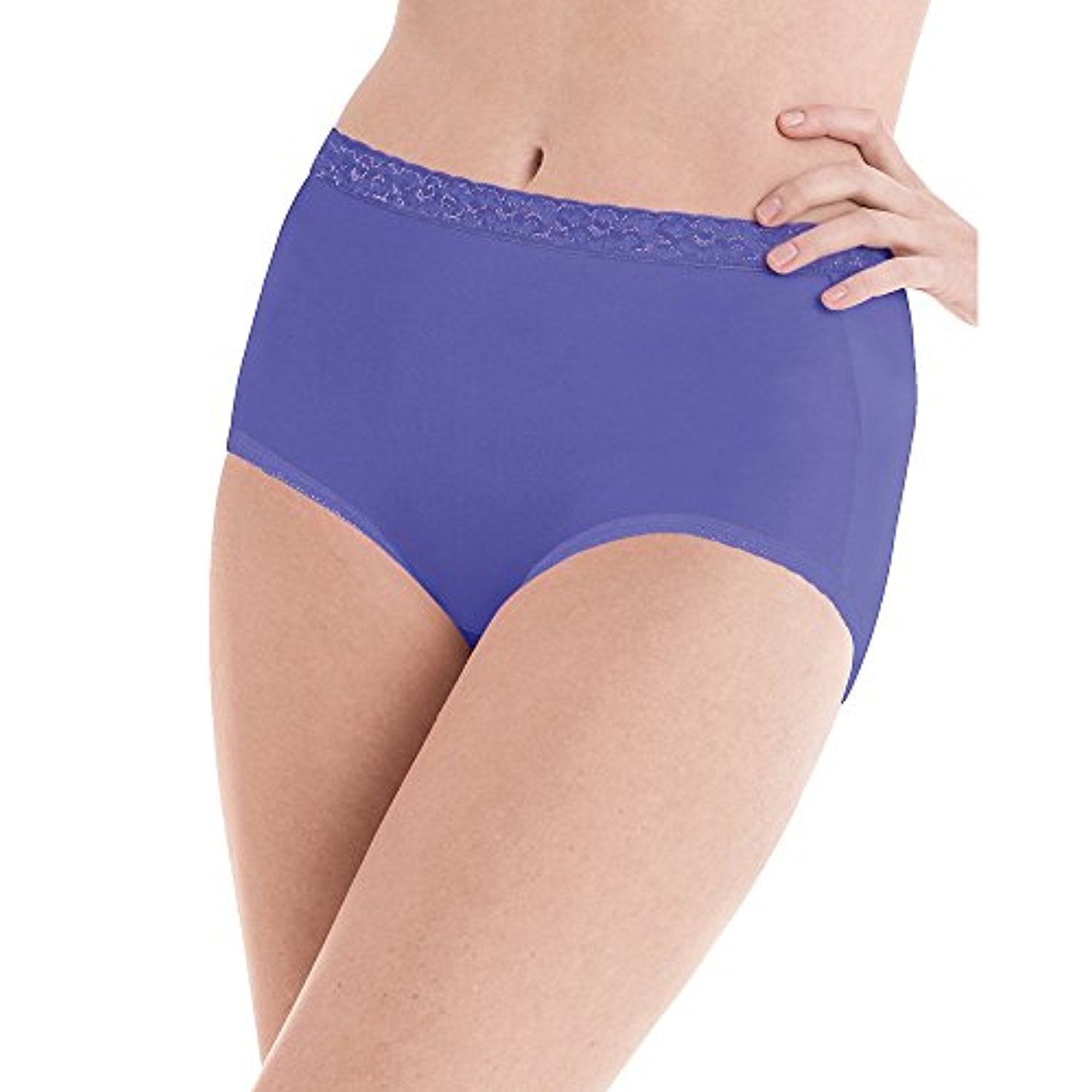 Hanes Women's Nylon Brief Panties 6-Pack