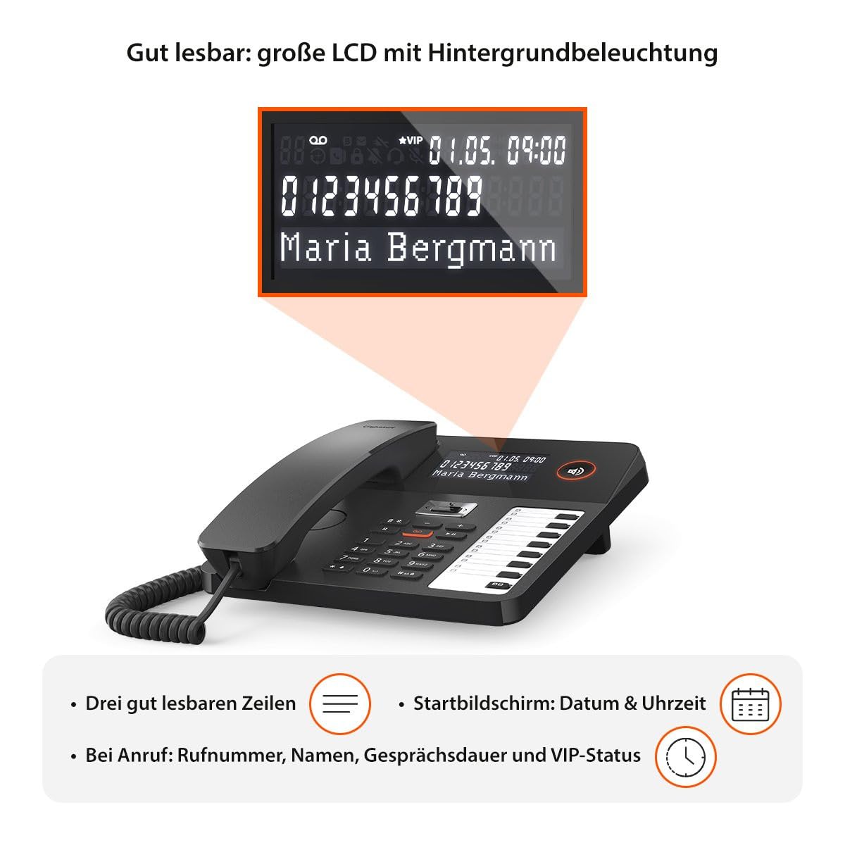 Gigaset DESK 800A BLACK (S30350-H225-C101)