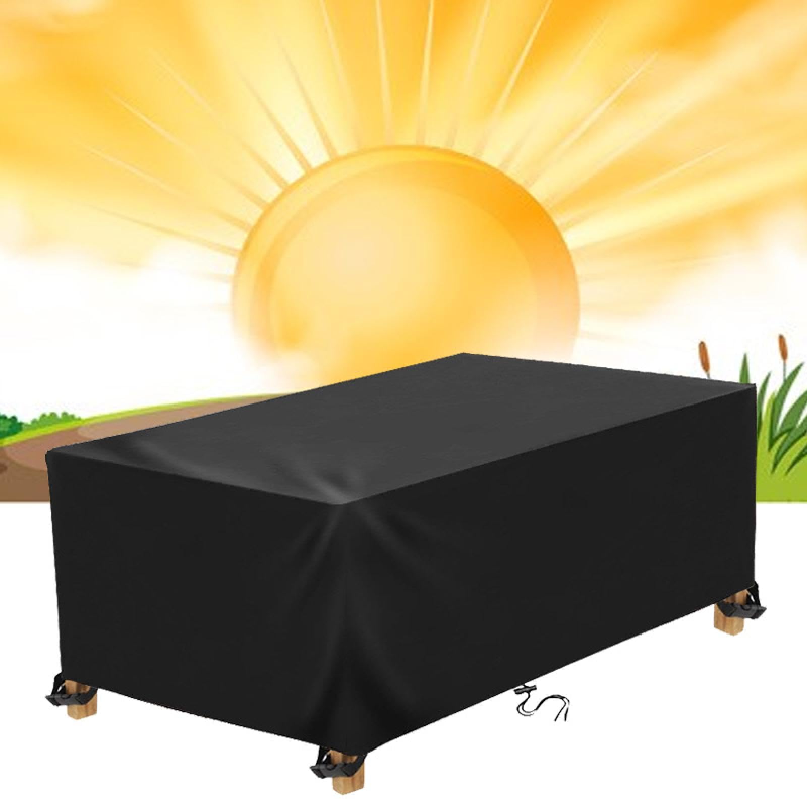 IUCUHE Waterproof Garden Furniture Covers 200x125 Rattan Furniture Covers Waterproof,420d Oxford Fabric,Garden Cover for Furniture Cube/Square With Windproof Buckles, Anti UV200x125x74cm/LxWxH