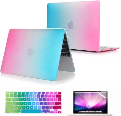 Se7enline Funda compatible con MacBook de 12 pulgadas modelo A1534A1931 20152016201720182019, versión para laptop, funda protectora rígida y teclado