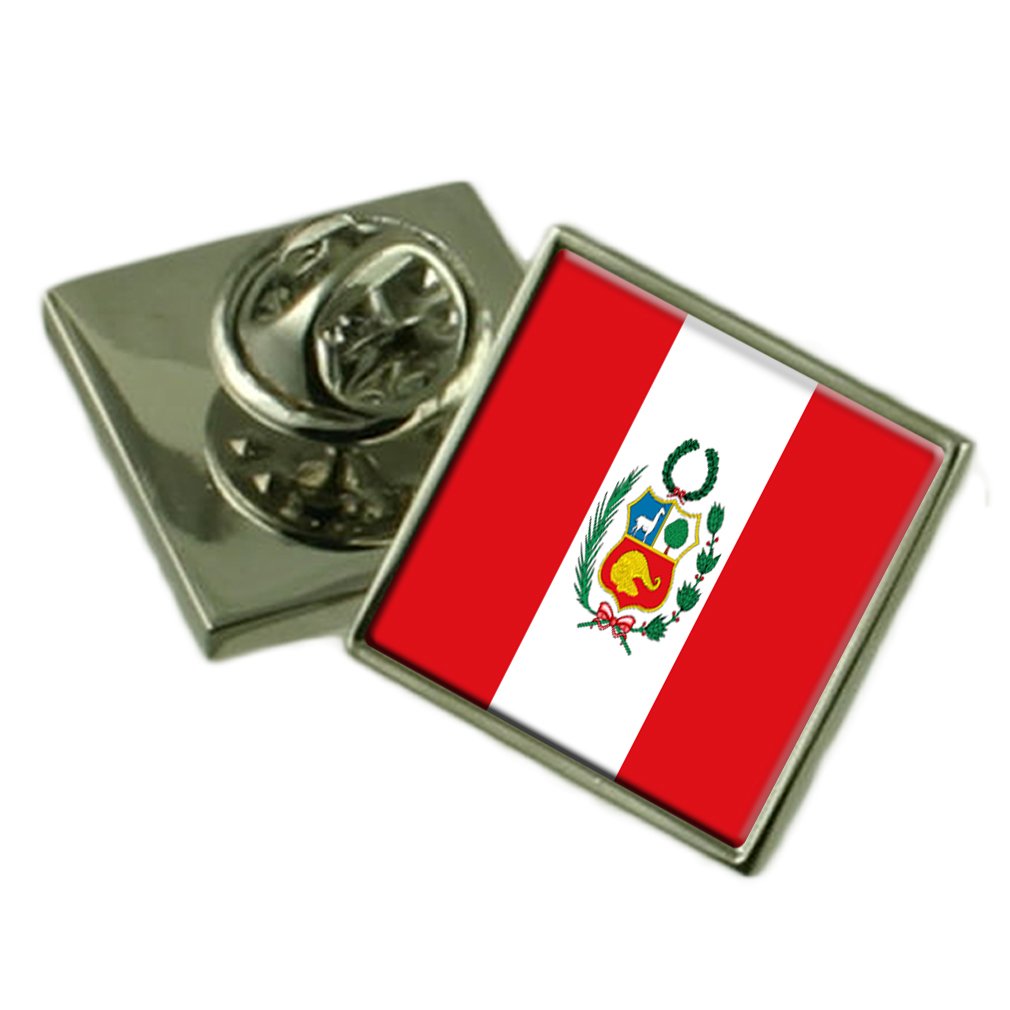 Insignia de solapa de Perú con cuadro grabado para lucir su identidad con orgullo 5