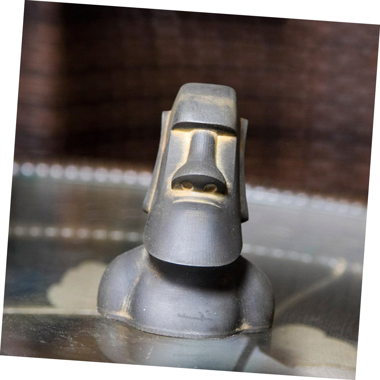 Statua Moai Isola Pasqua in Miniatura Scultura in Pietra Resina Per e Interni Da o Decorazione Per Esterni