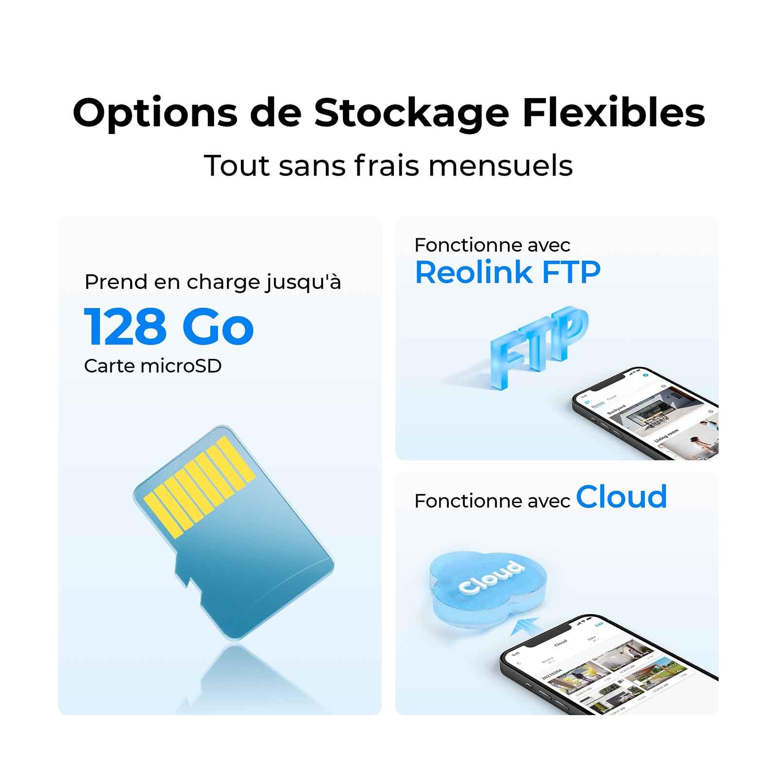 Reolink Go G330 Caméra 4G LTE Extérieure sans Fil | 2K 4MP Super HD | Batterie Rechargeable + Panneau Solaire | Détection Personnes/Véhicules | Vision Nocturne | IP65