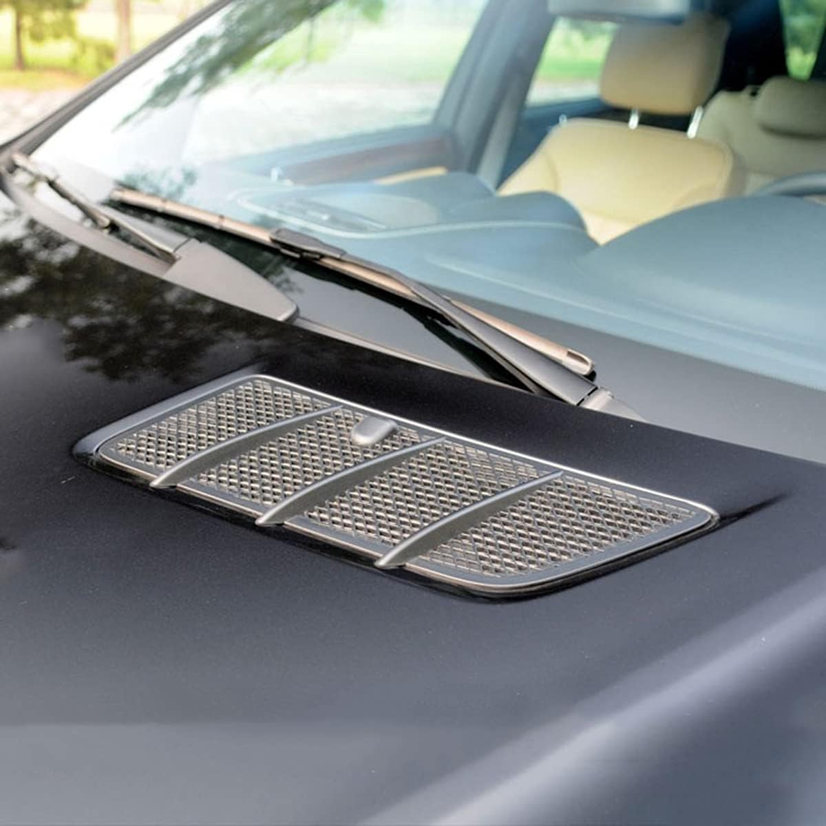 Pair Hood Air Vent Grill Cover Insert Mesh Compatible with Mercedes Benz W164 ML-Class ML350 ML550 ML63 GL320 GL350 GL450 GL550 - Image 3