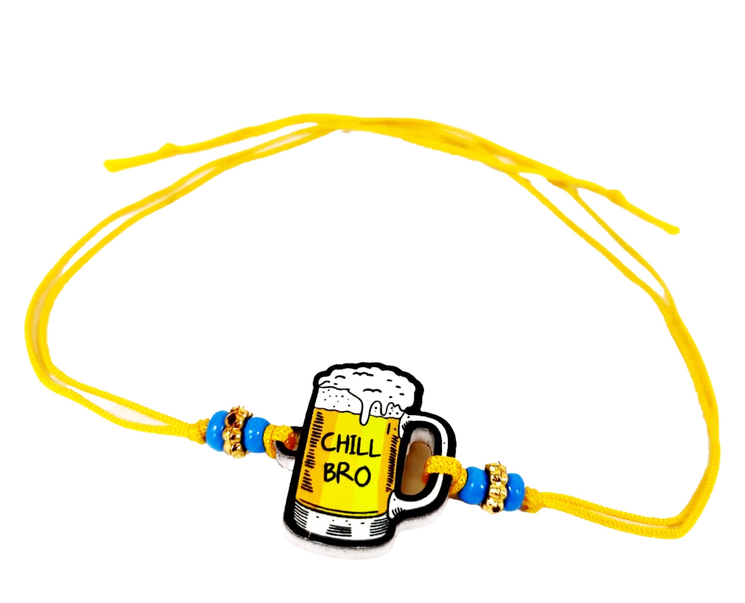 GiftmateRakhi for Brother | Chill Bro Raksha Bandhan thread for Brother | Funny Unique Raksha Bandhan Rakhi for Bhai with Card