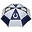 Team Golf NFL Indianapolis Colts Golf Umbrella 62 Golf Umbrella with Protective Sheath, Double Canopy Wind Protection Design, Auto Open Button