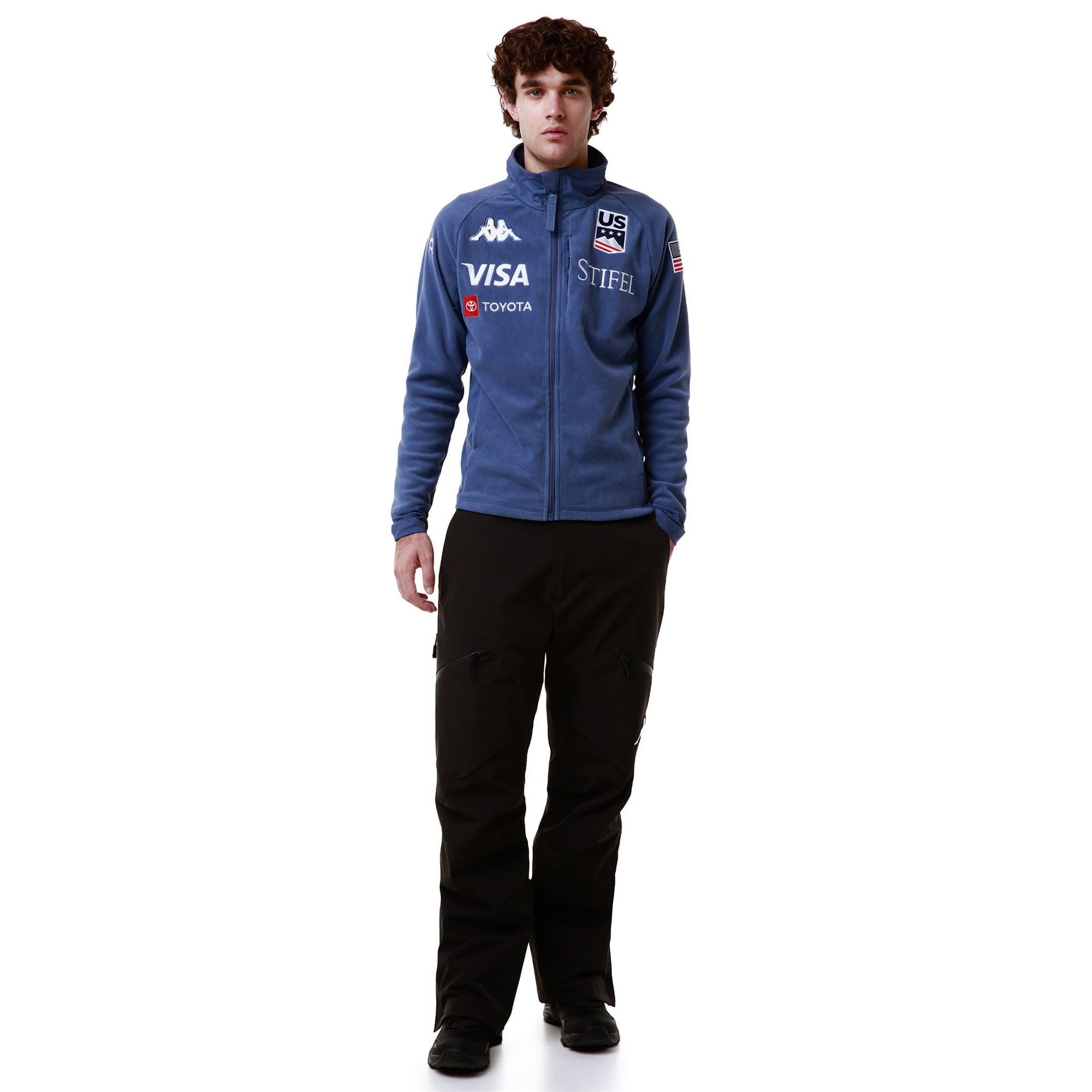 Kappa Bluza z zamkiem błyskawicznym, męska, poliester, narciarstwo, model: 6Cento 687 Us