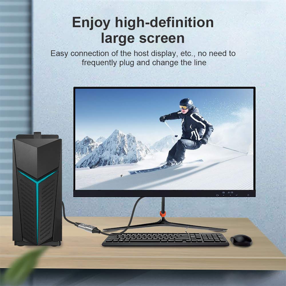 MINI ADATTATORE MASCHIO a femmina 8K 60Hz 7680x4320 per laptop PC TV
