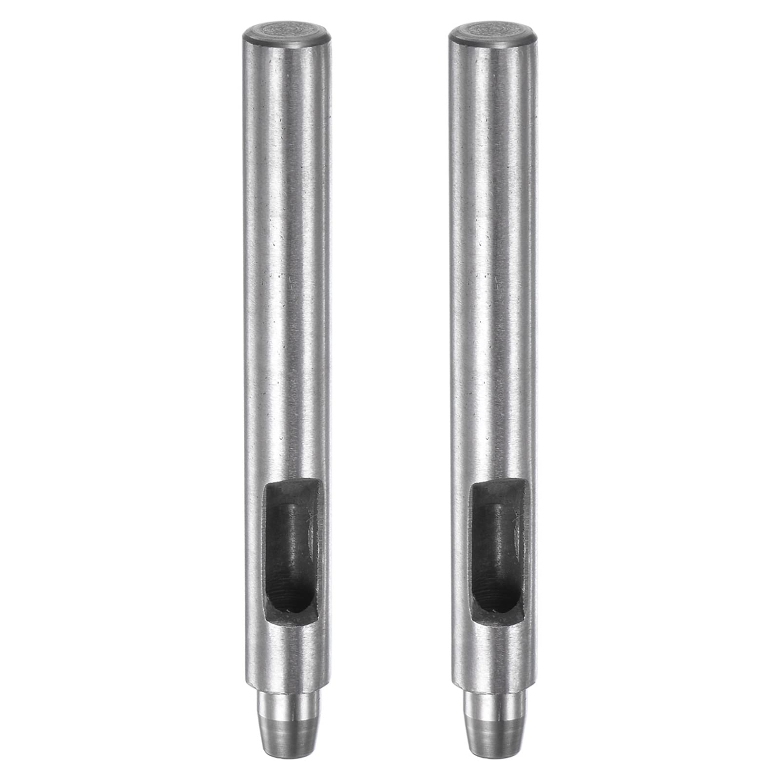 sourcing map 2pcs Leather Hole Punch 6.5mm Straight Round Punch Grommet Snap Rivet Setter for Leather Craft Clothing Handbag Fabric Curtain