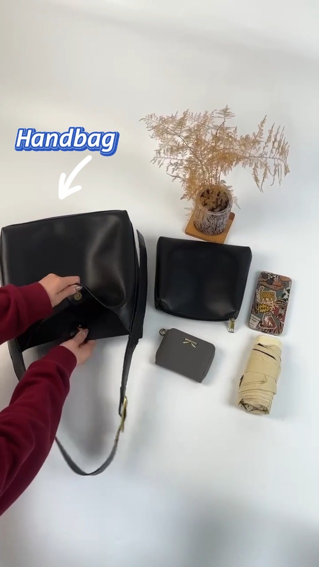 Bolso Tote de Mujer en Cuero Vegano Marrón ICOLRAE miniatura 7