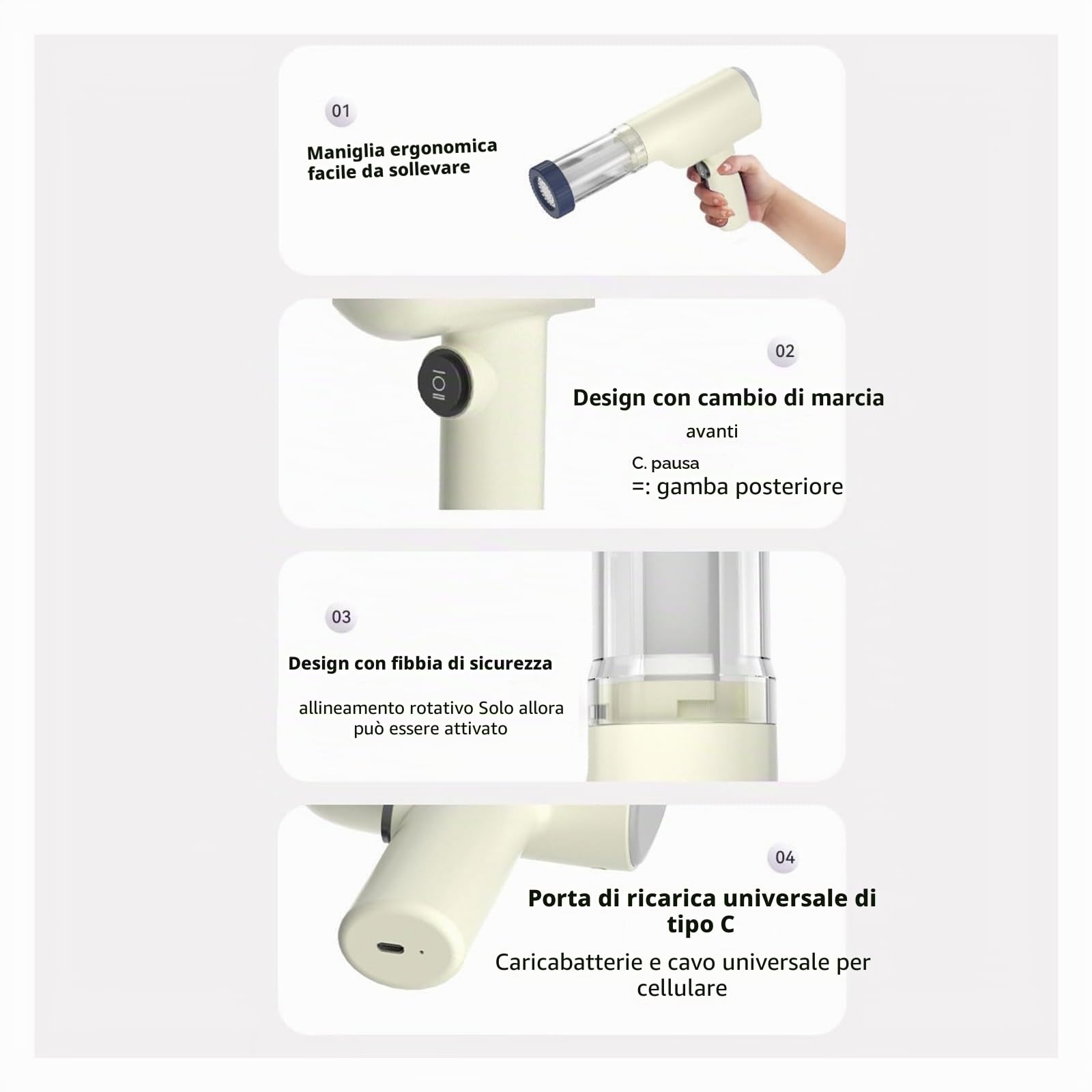 Idiyappam - Macchina per la pasta elettrica e macchina per la pasta, senza fili, portatile, 6 in 1, utensile da cucina multiuso per idiyappam, pasta e noodles fatti in casa (bianco)