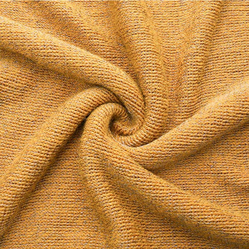 Image of Women's Elegant Knitted Shawl Poncho with Fringed V-Neck Striped Sweater Pullover Cape Gifts for Women Mom
