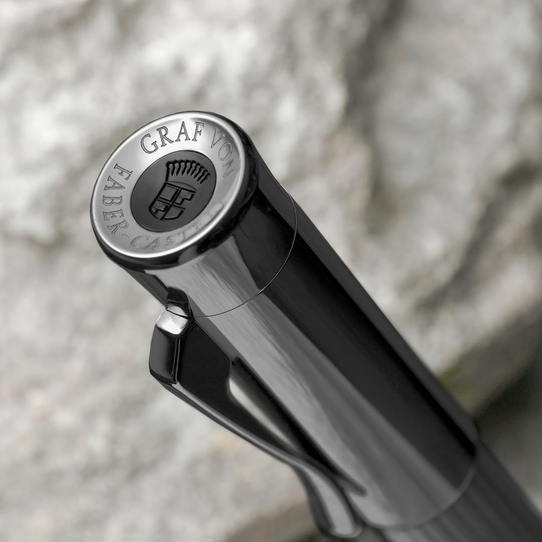 Graf von Faber-Castell - ołówek automatyczny Tamitio Stone Grey, 0,7 mm | Trzonek metalowy z matowym lakierem, z elementami metalowymi pokrytymi rutenem oraz stopniem twardości B
