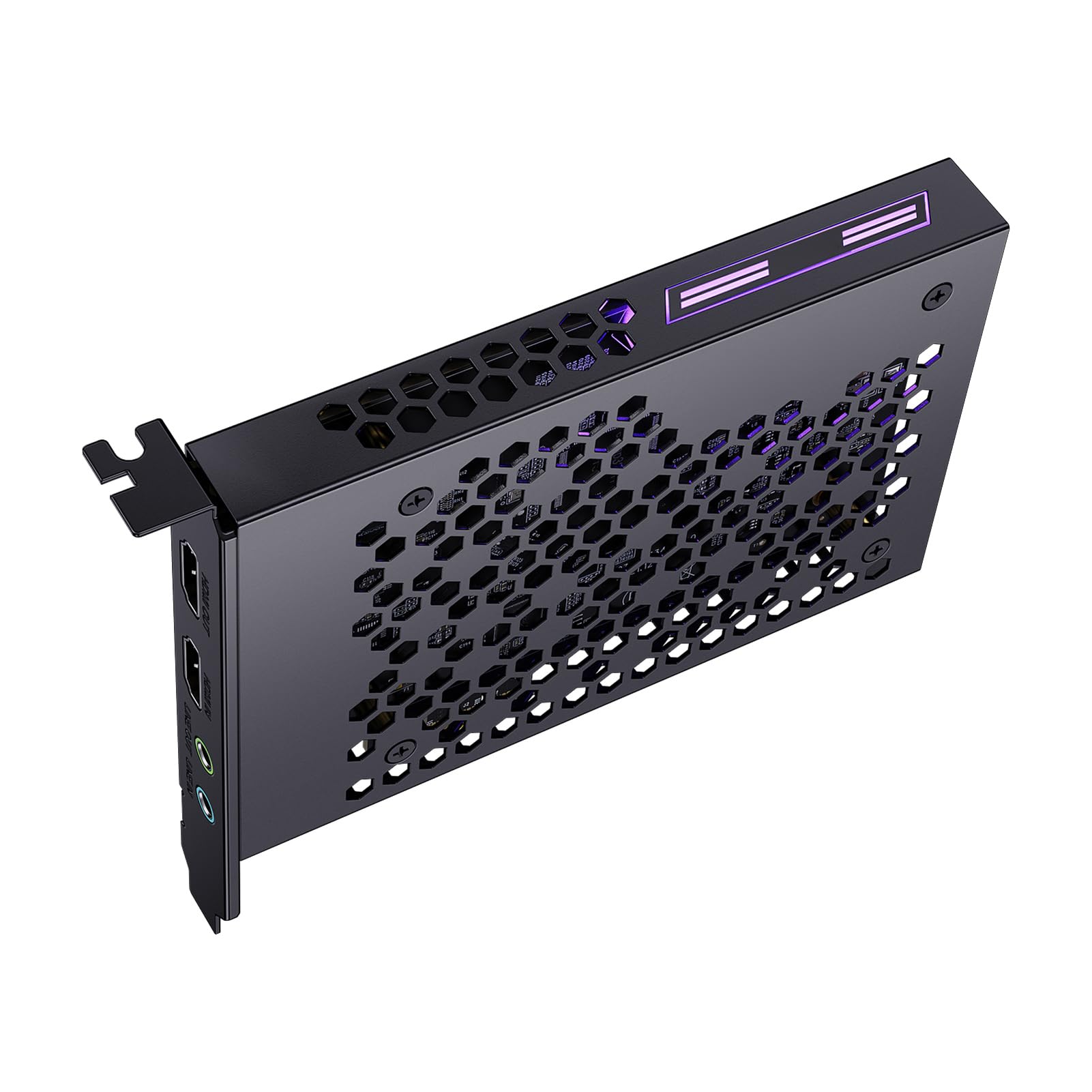 Cocoarm Scheda di Acquisizione Giochi 4K30 PCIe Gen3 X1 Scheda di Acquisizione Giochi Latenza Ultra Bassa HD Ingresso Uscita I O per la Registrazione in Streaming Utenti OBS Creatori di Contenuti