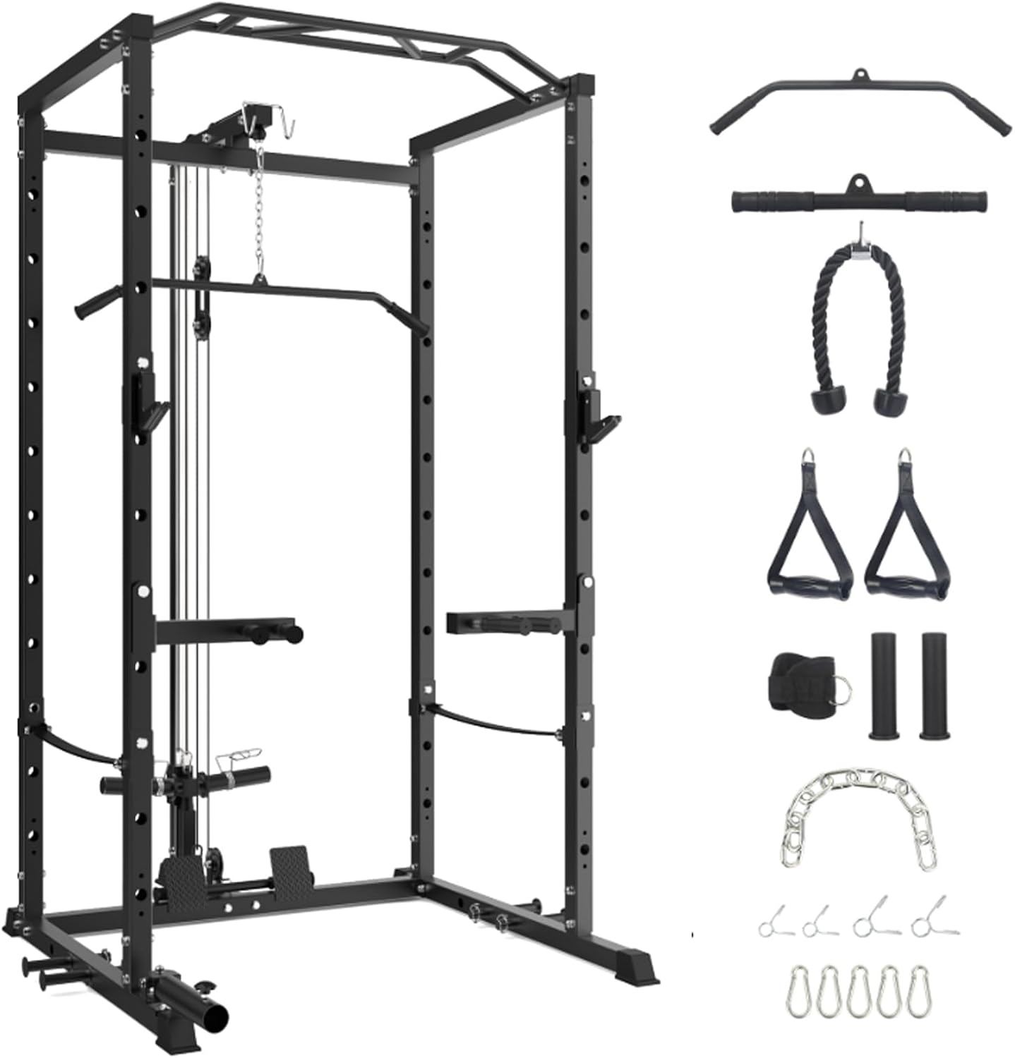 EcoSummer EcoSummer Multi-Functional Power Cage – 1600LBS Capacity with LAT Pulldown & Cable System
