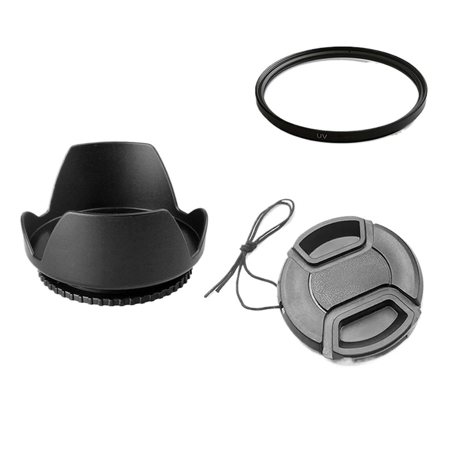 Paraluce For Fotocamera, Compatibile Con Canon, Paralume Protettivo For Fotocamera DSLR SLR(82mm,B)