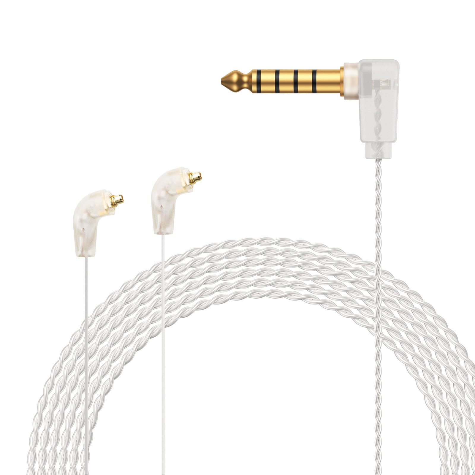 okcsc 4.4mm Pentaconn Cable for Etymotic ER4SR ER4XR ER3XR ER3SE ER2XR ER2SE LN008099, High-Purity Copper Wire, Audiophile-Grade Sound, Comfortable Wear, 4.4MM 3.94FT