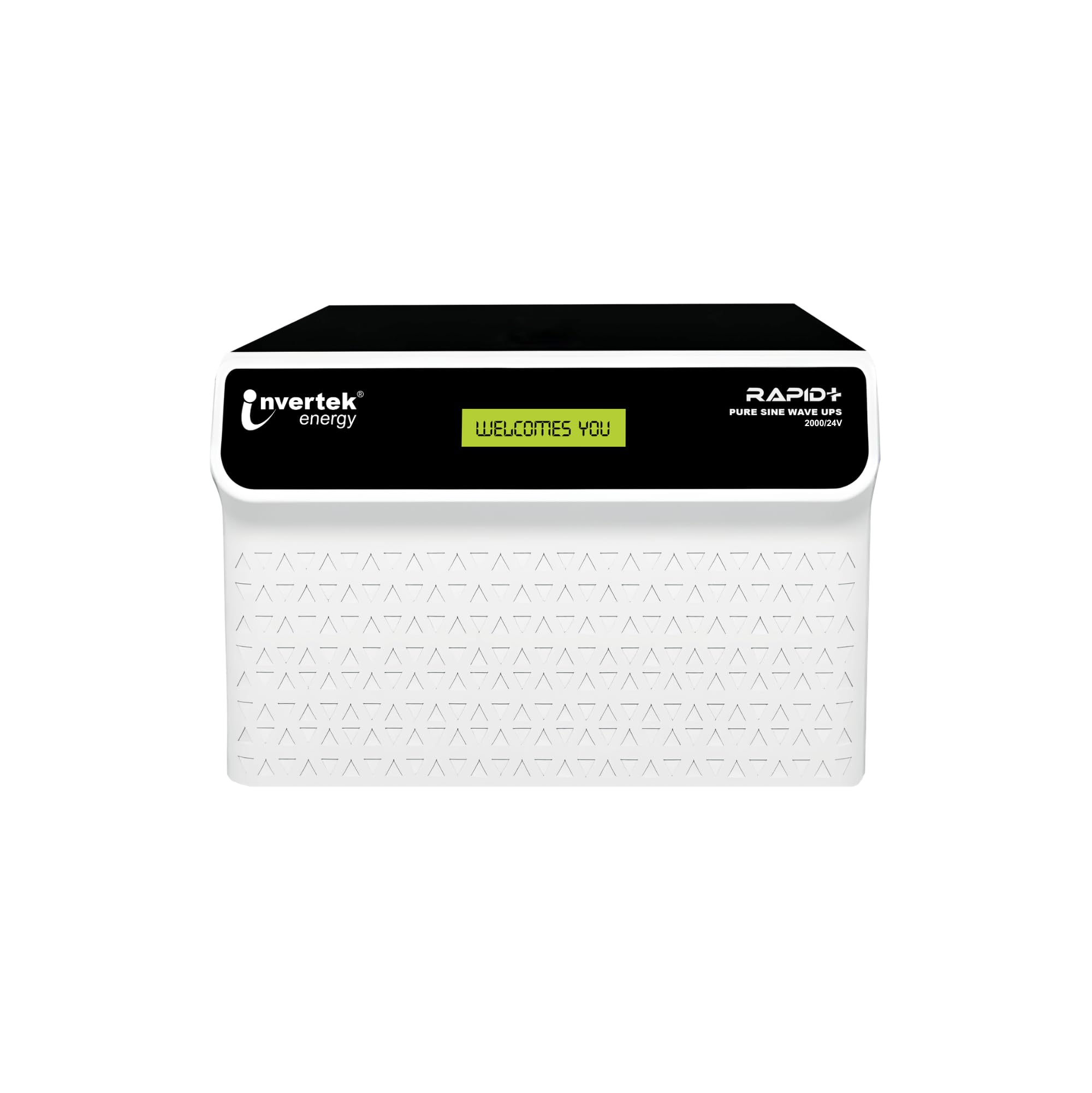 Invertek Energy Rapid +2000/24V |Pure Sine Wave UPS 1700 VA |Double Battery Inverter for Home, Office,Shops | 36 Months Warranty |Fast Charging |LCD Display |Automatic Bypass |24X7 MCB Protection-image-0