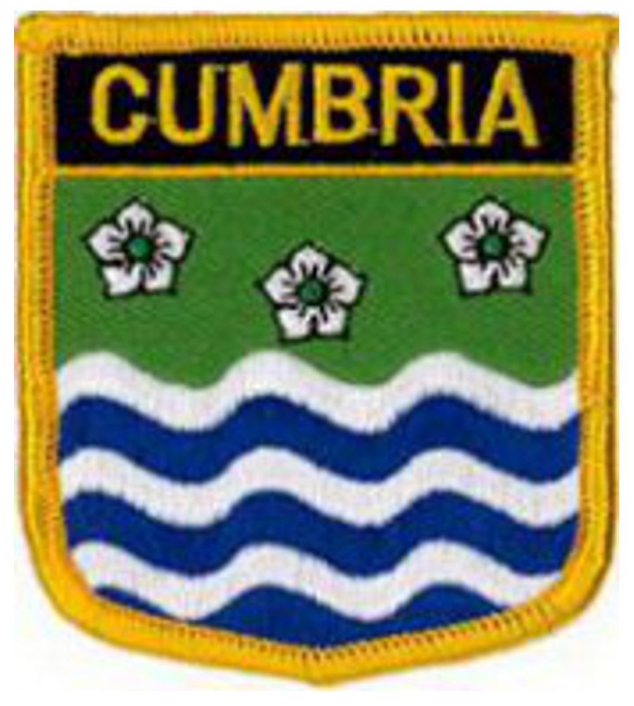 Klicnow Cumbria County Embroidered Patch 6Cm X 7Cm (2 1/2" X 2 3/4")