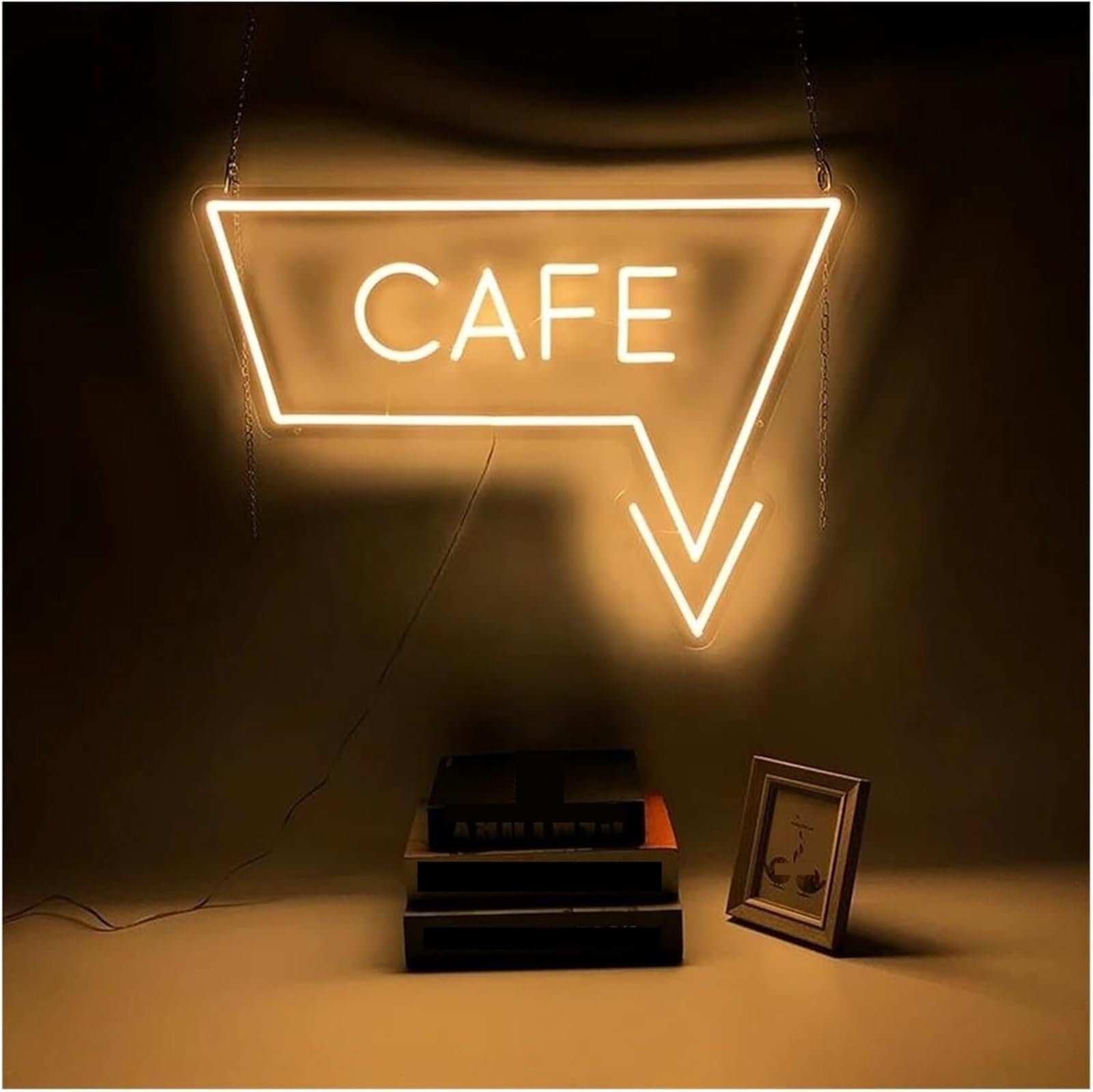 Néon Enseignes lumineuses Decor Panneau Avec Logo Pour CAFE
