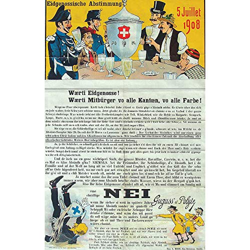 Absinthe Suisse La Bleue von ALANDIA | Tradition aus der Schweiz | 53% | Original mit dem Prohibitionsmönch | (1x 0,7 l)