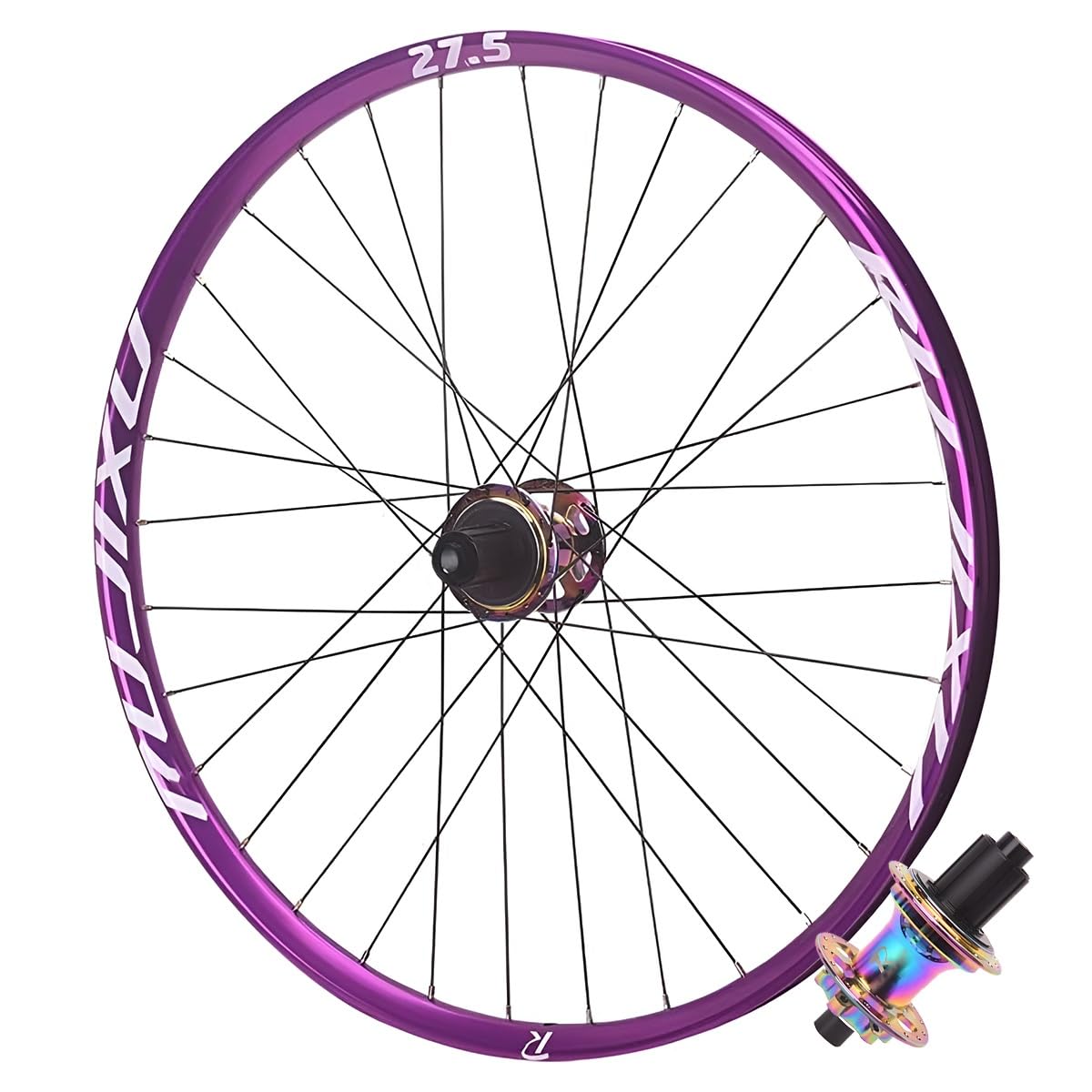 Koła przedni/tylne z osiami wtykowymi 26/27,5/29", HG rower górski z hamulcami tarczowymi, aluminiowe obręcze o podwójnych ściankach, 32 otwory, 7-12 biegów, AM/DH