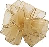 Berwick Offray DWI Sheer Essence Wired Edge Ribbon-1-12 Wide X 50 Yards-Gold