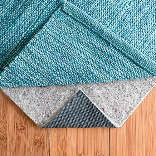 RUGPADUSA - Basics - 5' Round - 1/4" Thick - Felt + Rubber - Non-Slip Rug Pad - Cushioning Felt for Added Comfort - Safe for All Floors and Finishes
