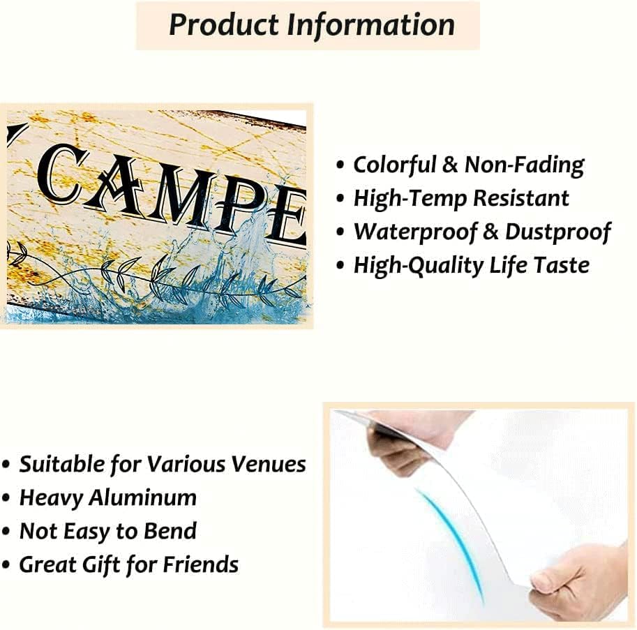 Miniatura 2 de snowsun Letrero de metal con texto en inglés Life is Better with Chickens, letreros retro de aluminio para dormitorio, cocina, jardín, pared, pub,