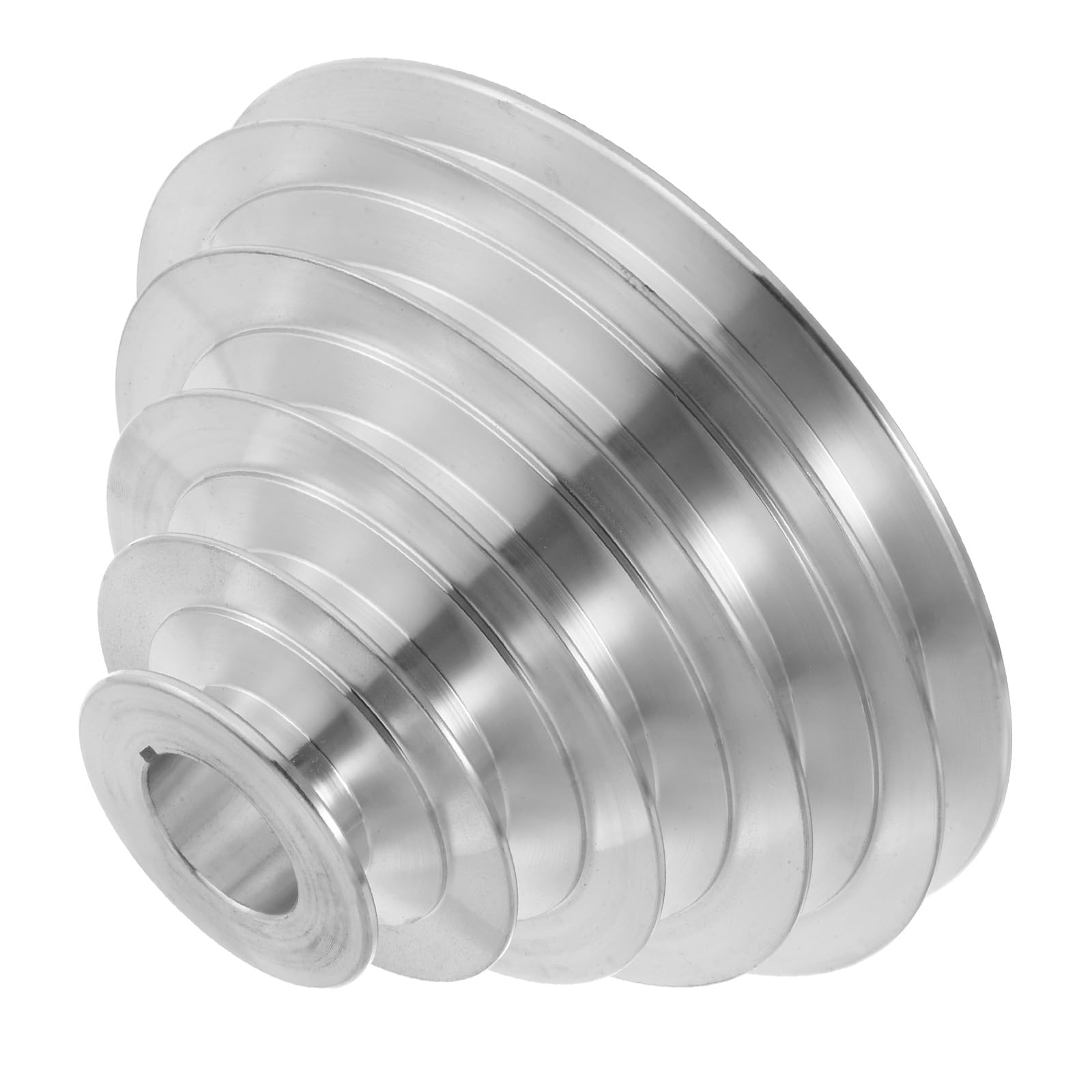 QUARKZMAN Aluminium A-Typ Riemenscheibe Keilriemenscheibe 5 Stufenscheibe Rad 28mm Bohrung 55-150mm Außen Durchmesser für A-Typ Keilriemen 12,7mm Breite Gürtel