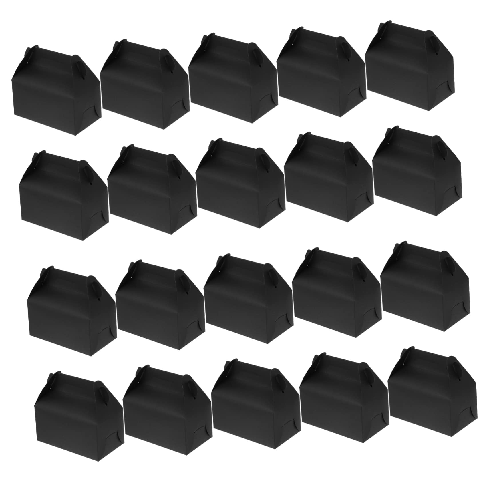 BRIGHTFUFU Handed Cake Case 20pcs Cake Box Sets Paper Dessert Storage Boxes Lids for Pies Biscuits