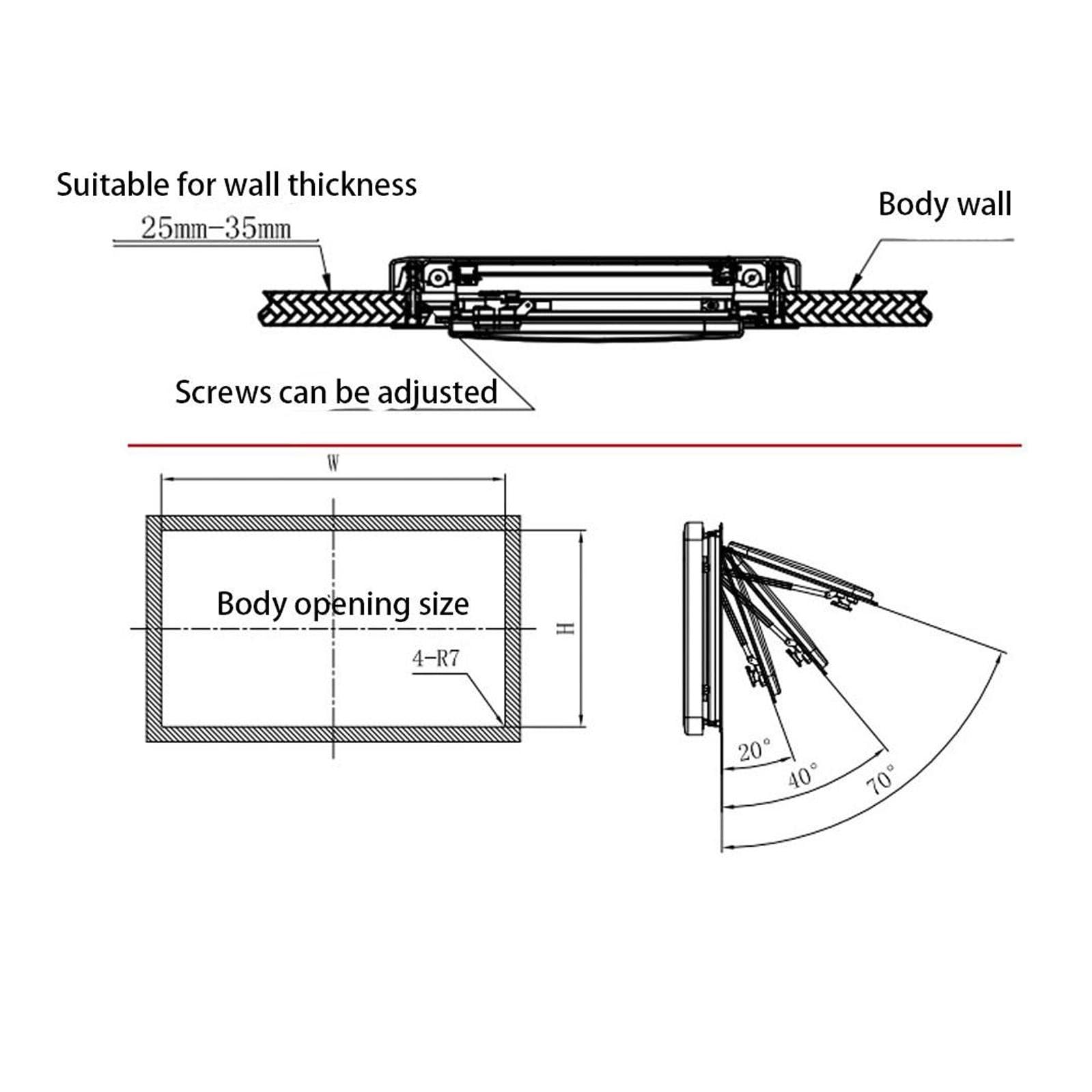 Finestra di scarico Finestra laterale Finestra per camper Finestra con tenda a rullo integrata e zanzariera RV Finestra esterna per roulotte RV, Camper,1200×500mm