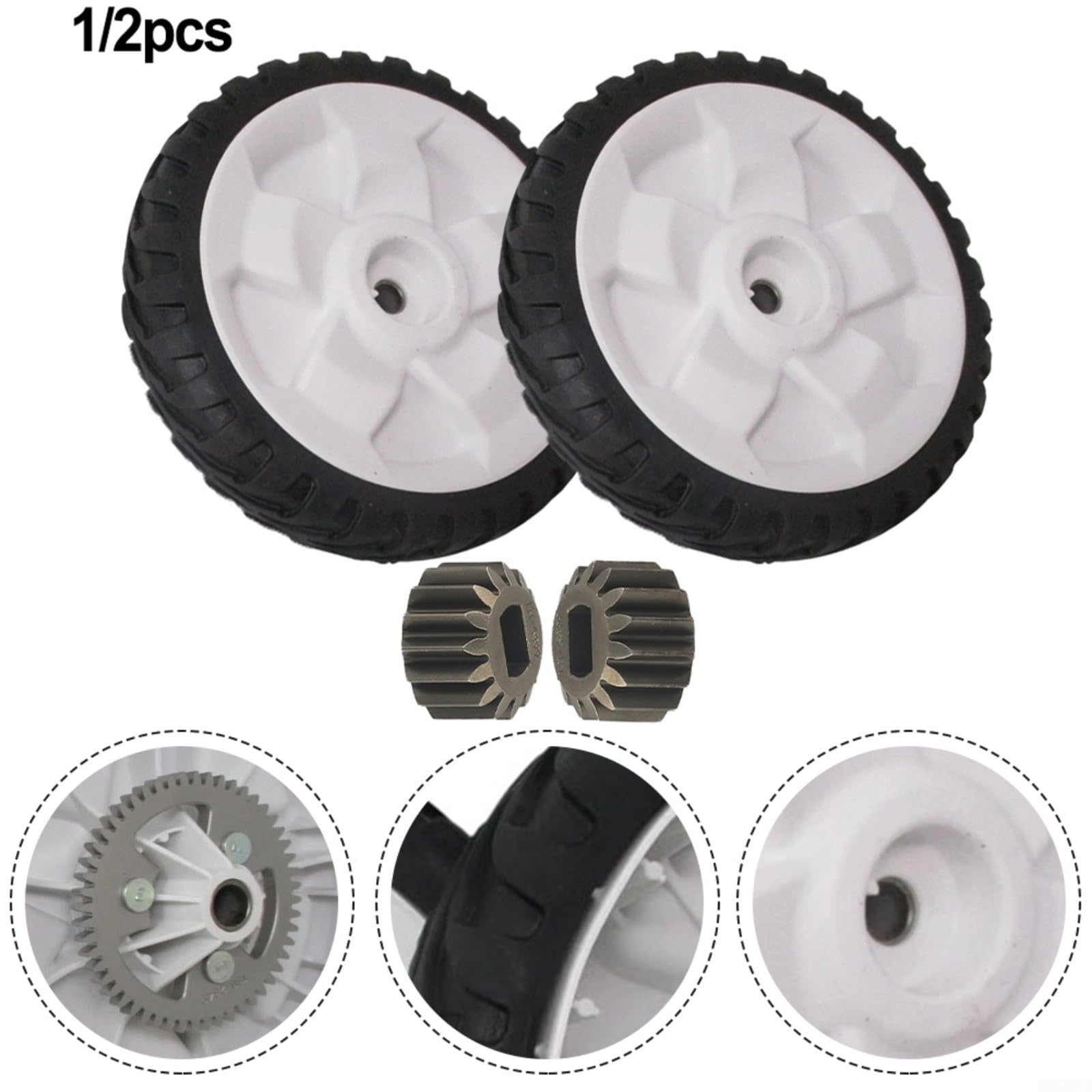 Kit ingranaggi ruota e pignone per tosaerba Toro 20332 20333 20334 20337 20338 sostituzione diretta 137-4835 131-5399 8 pollici parti tosaerba costruzione facile installazione (2 pezzi)