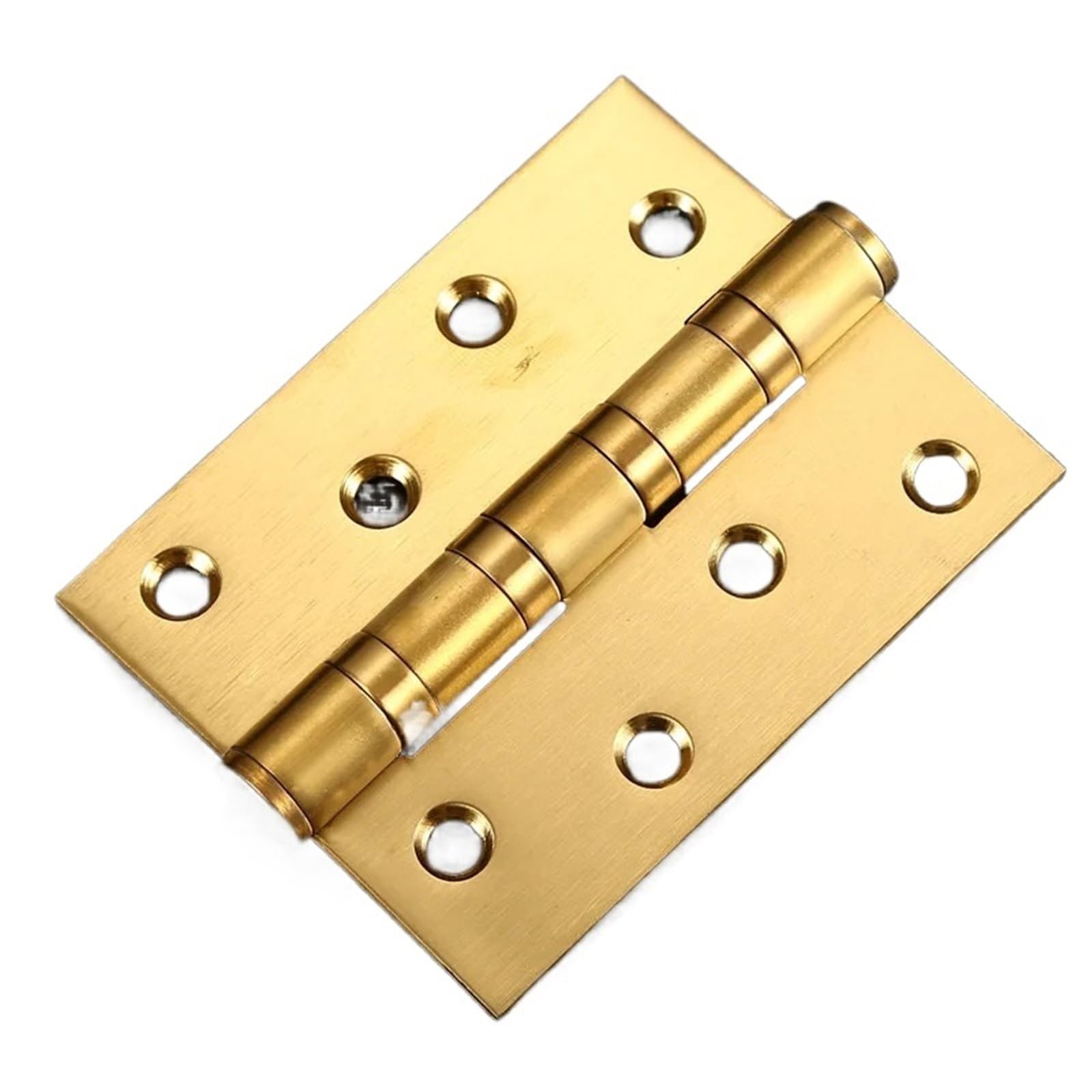 FQJYXWEWL 4 Inch Stainless Steel Hinge 3mm Thick Heavy Doors Load Bearing Hardware 1Pcs(Gold)