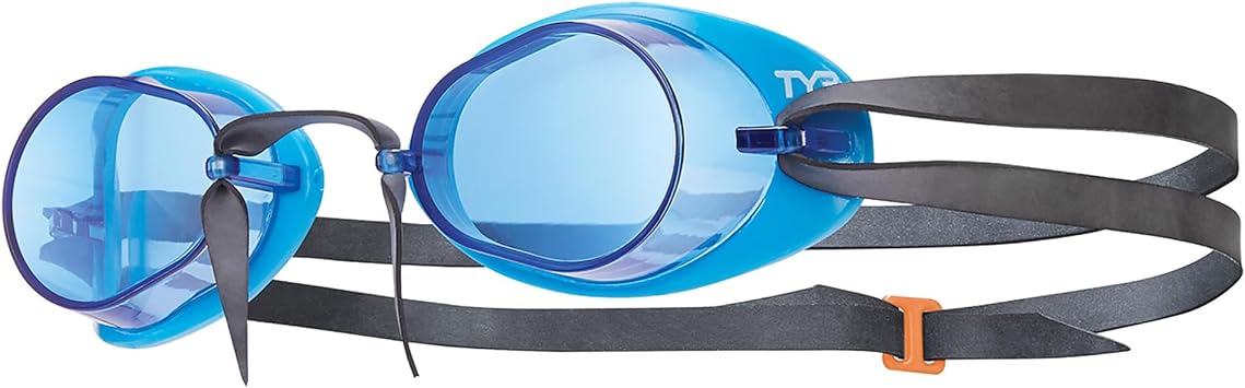 TYR Unisex Socket Rocket 2.0 Swedish Style Goggle, Blue/Black, M