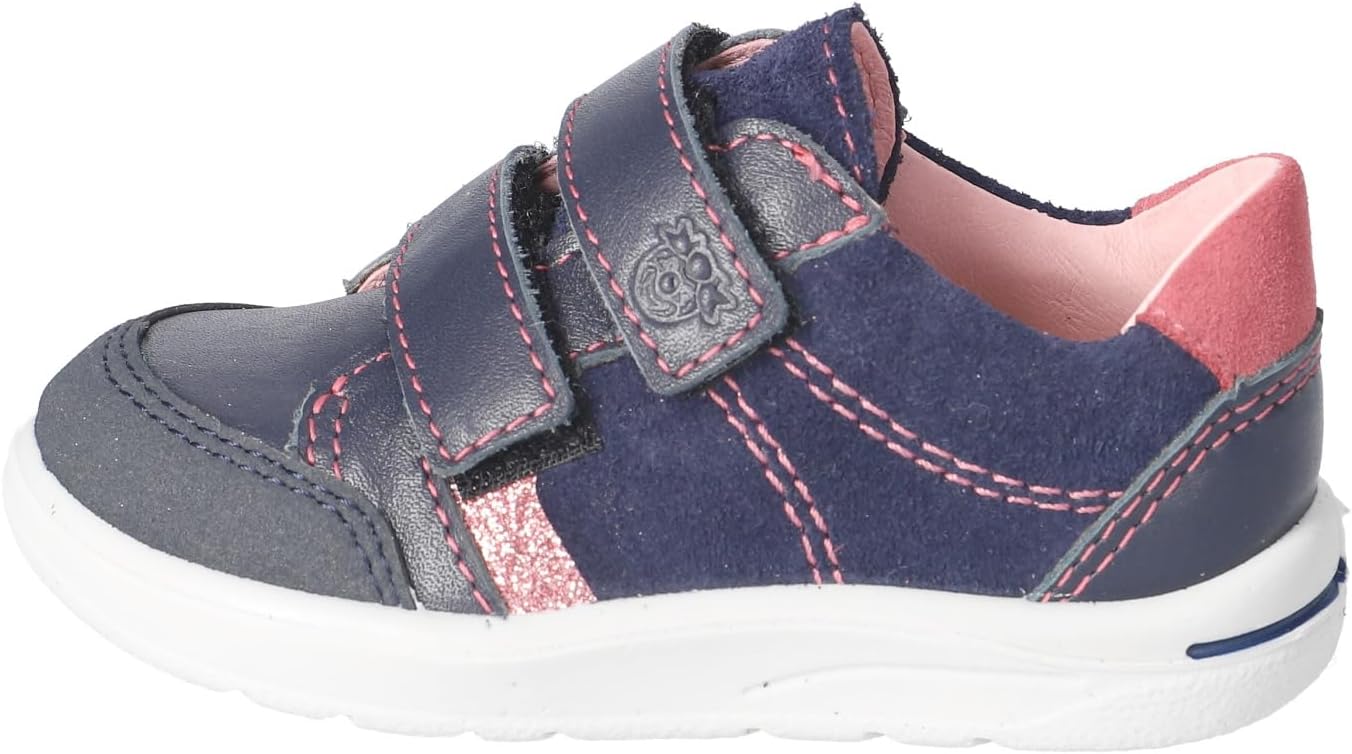 RICOSTA Pepino Jamie Kids Shoes Suede Leather Blue Adjustable Riptape Lightweight