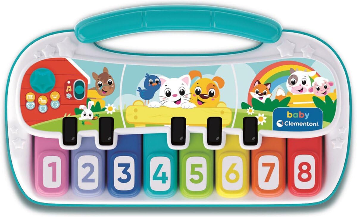 Clementoni Animal Piano, Multicolor, Miniature/Child-sized