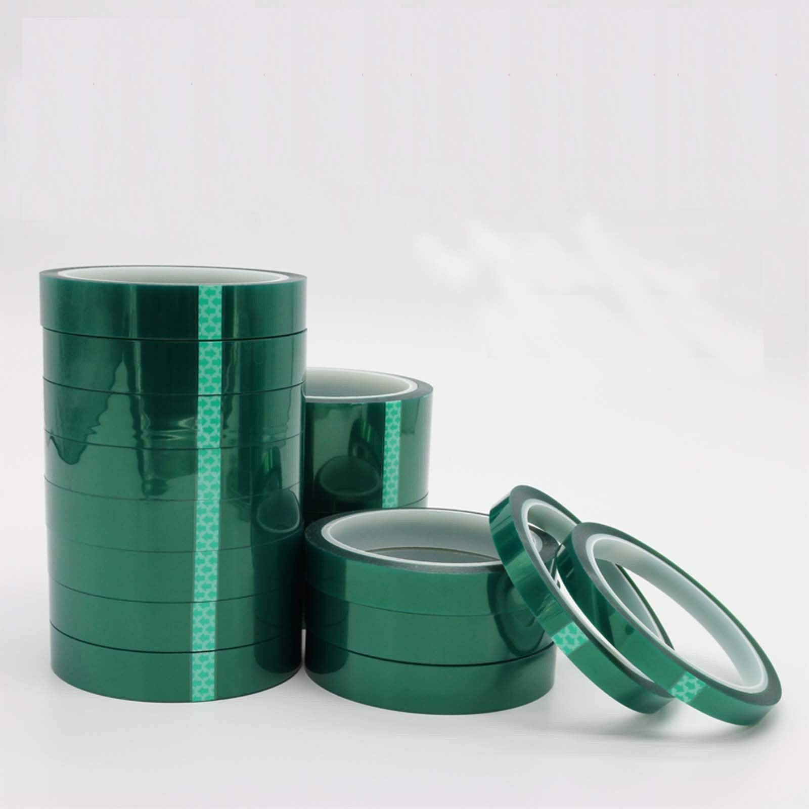 1 Roll 100mm x 100ft Green PET Tape High Temperature Heat Resistant