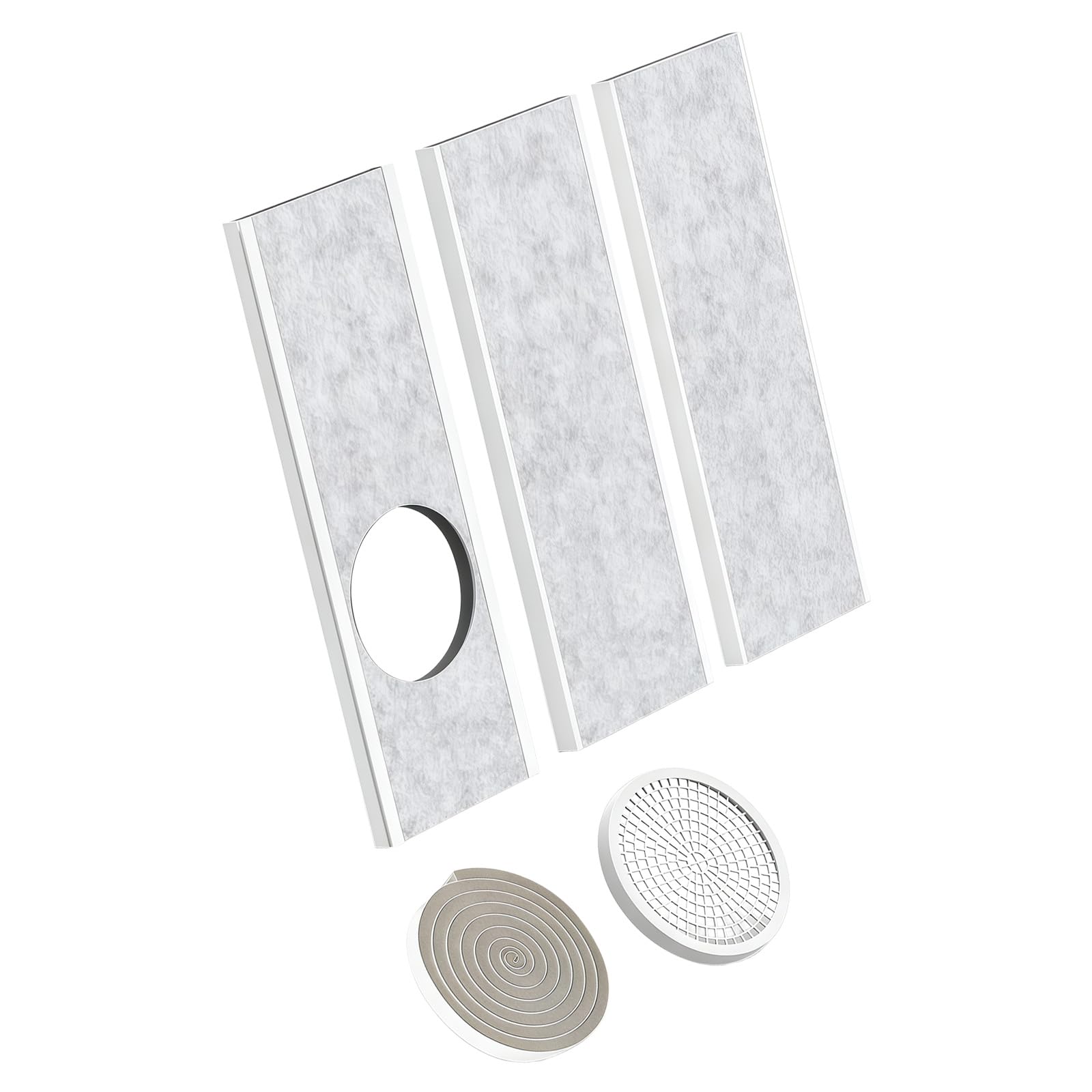 Tsophreniq Insulated Window Ventilation Panel Conditioning Exhaust Outlet Cover for Air Conditioning Units Fits Various Window Exhaust Outlet Cover
